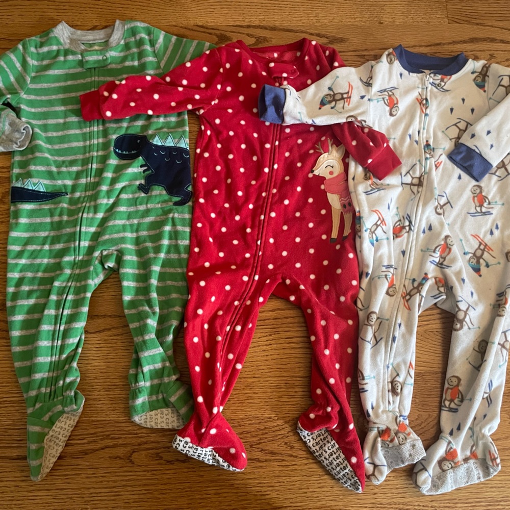 Carter’s fleece sleep and play bundle, 12 months